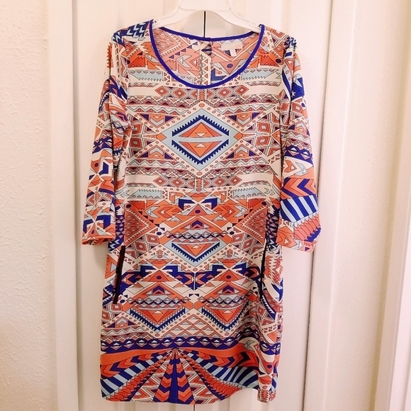 Mod Abstract Dress, - Picture 6 of 14